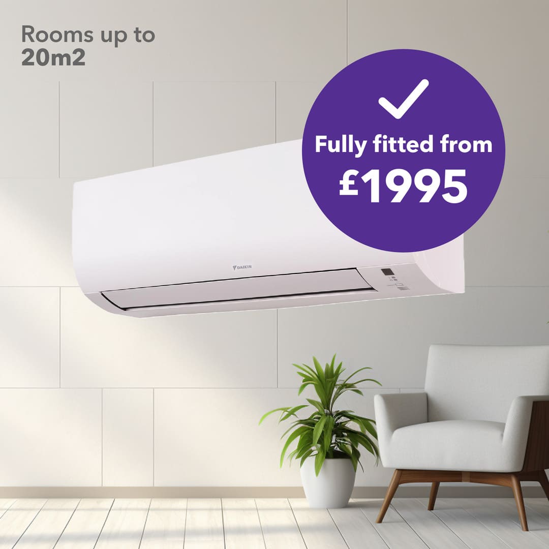 Get a new Daikin Comfora Unit for your home, fully-fitted from £1995