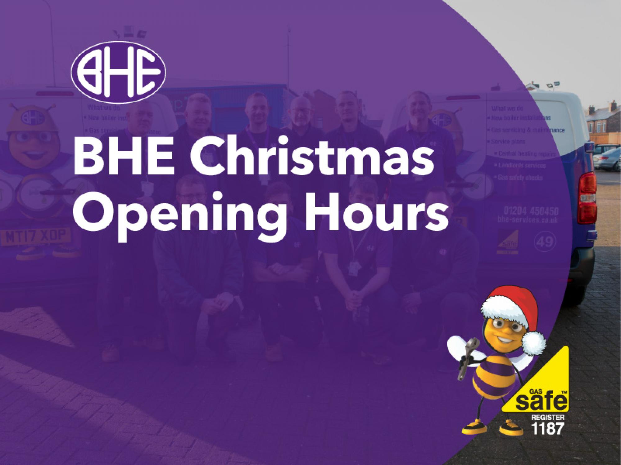 BHE Christmas 2021 opening hours
