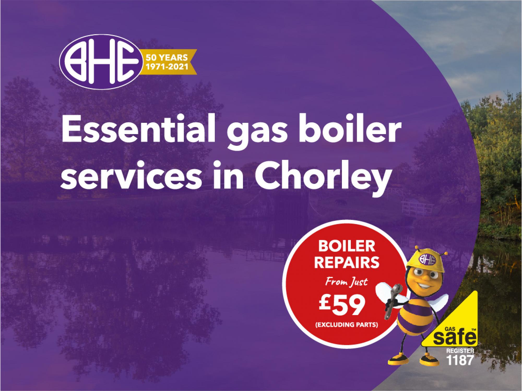 Book your gas boiler service in Chorley with BHE's local gas engineer team