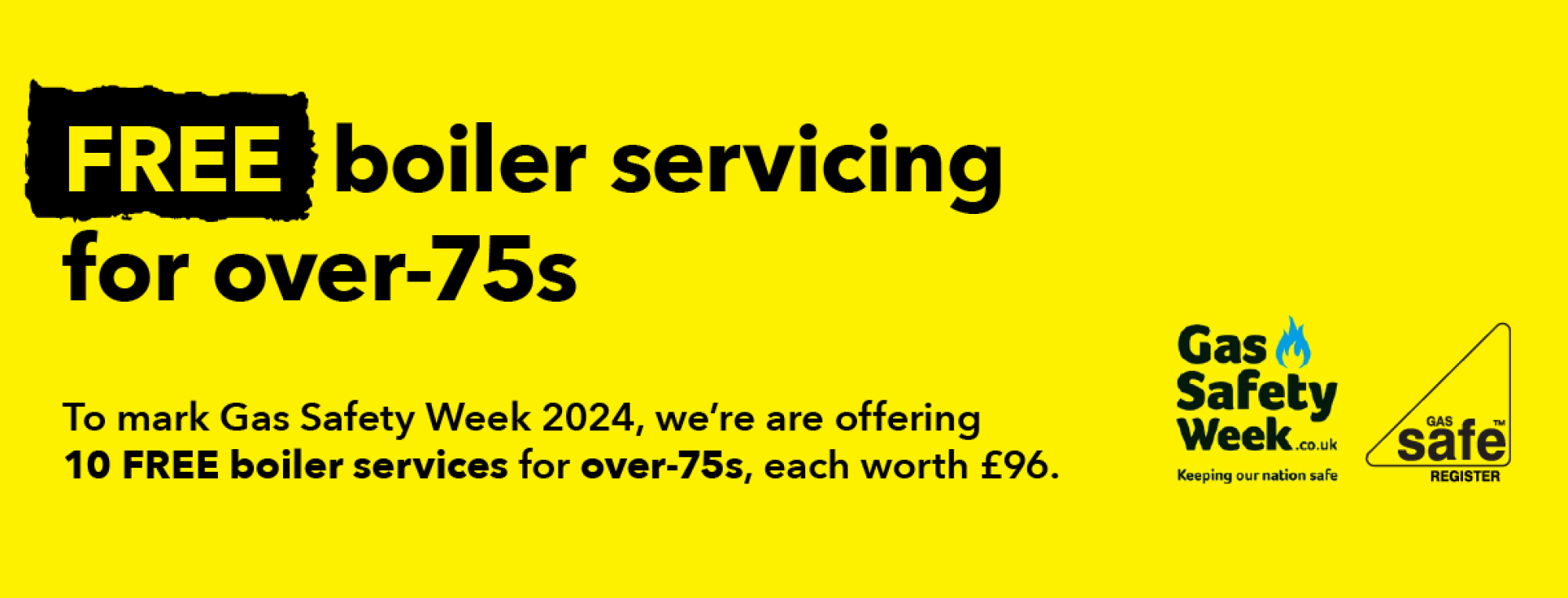 Gas Safety Week 2024: FREE Boiler Servicing for over-75s
