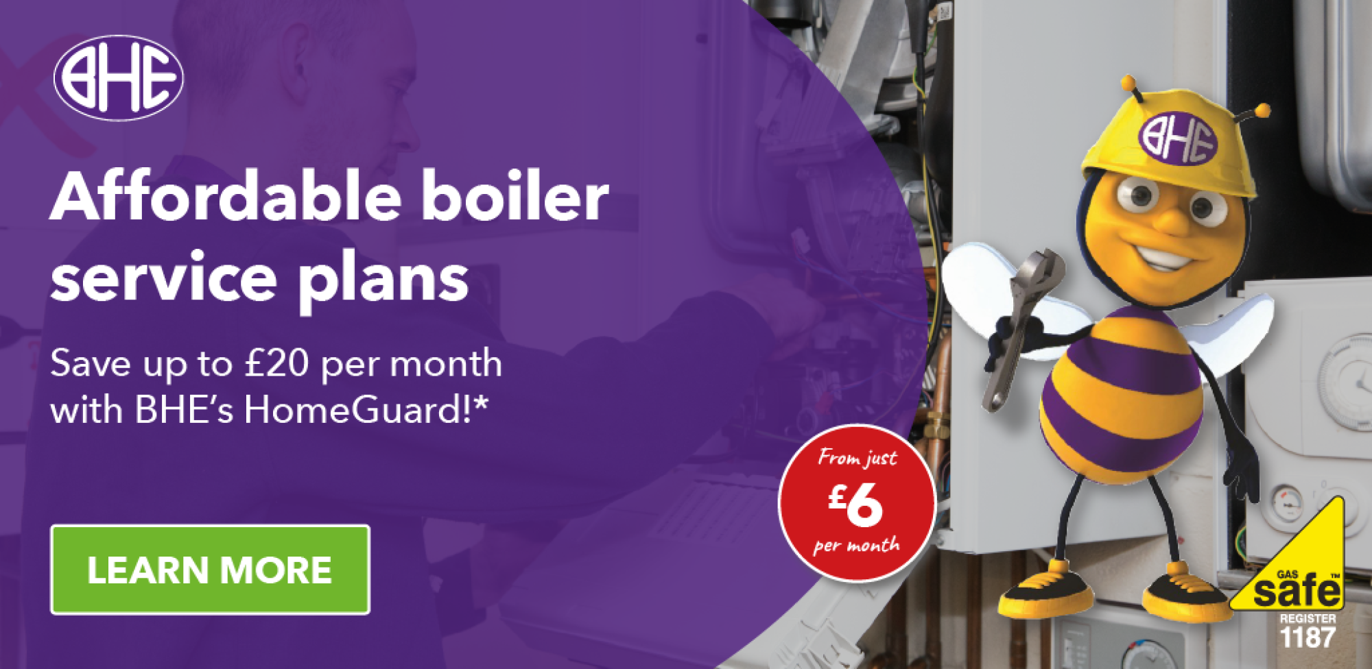 Affordable HomeGuard boiler service plans by BHE Bolton