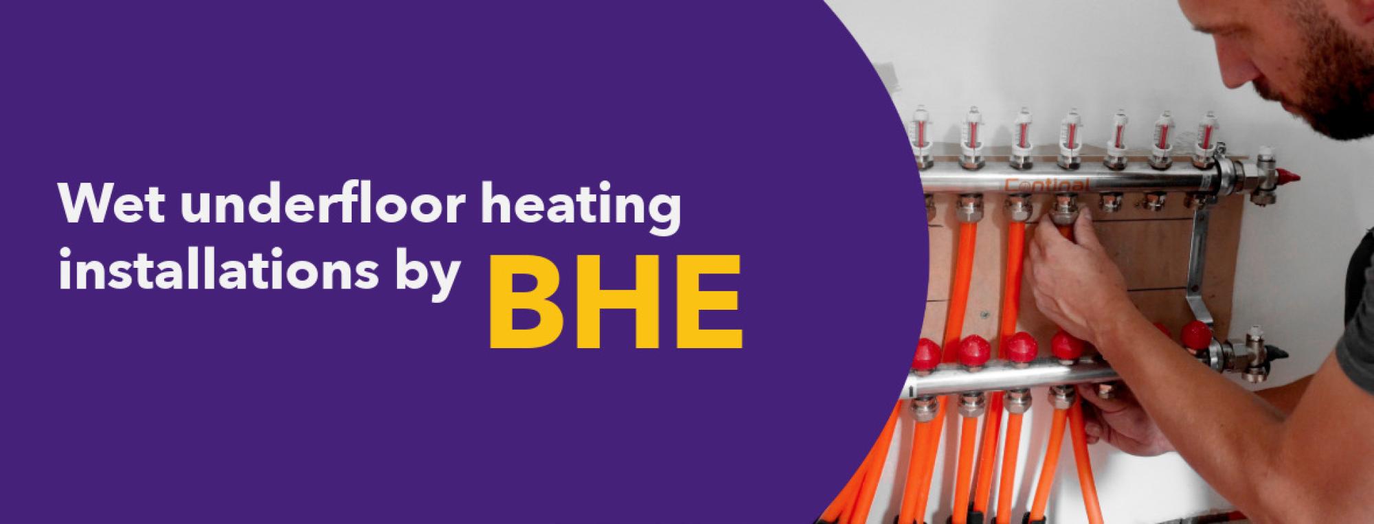 Wet underfloor heating installations by BHE